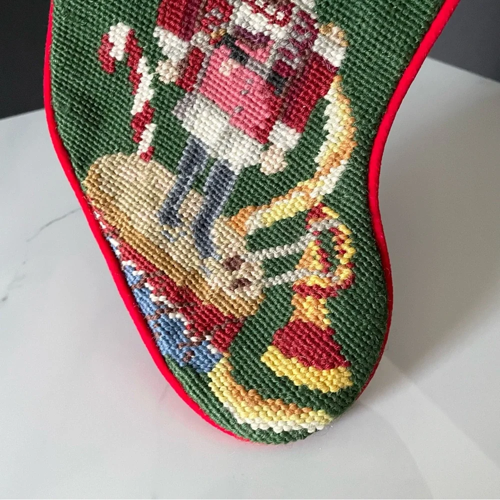 Nutcracker Needlepoint Holiday Stocking
